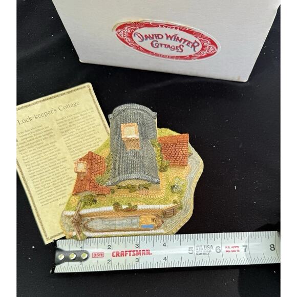 Vtg 1987 David Winter Lock Keepers Cottage The Midlands Collection MIB W/ COA - Picture 8 of 11